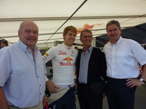 Klaus Schlappner, Sebastian Vettel, Bruno Weis, Matthias Wilkes